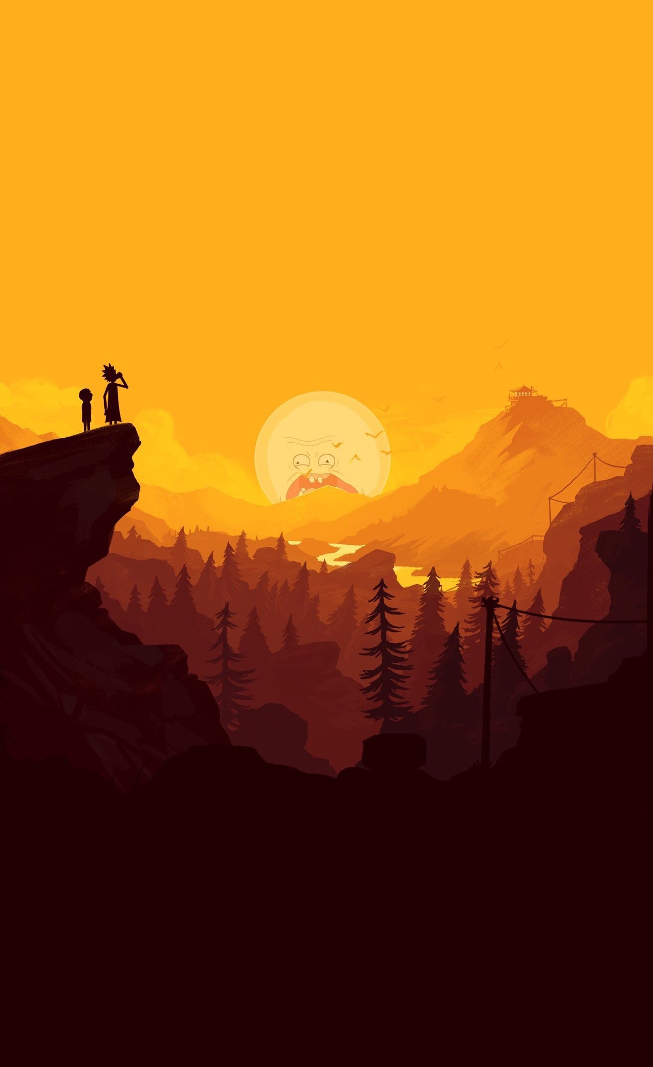 1317x2150  Арт по \"Рик и Морти\"+ обои | Пикабу