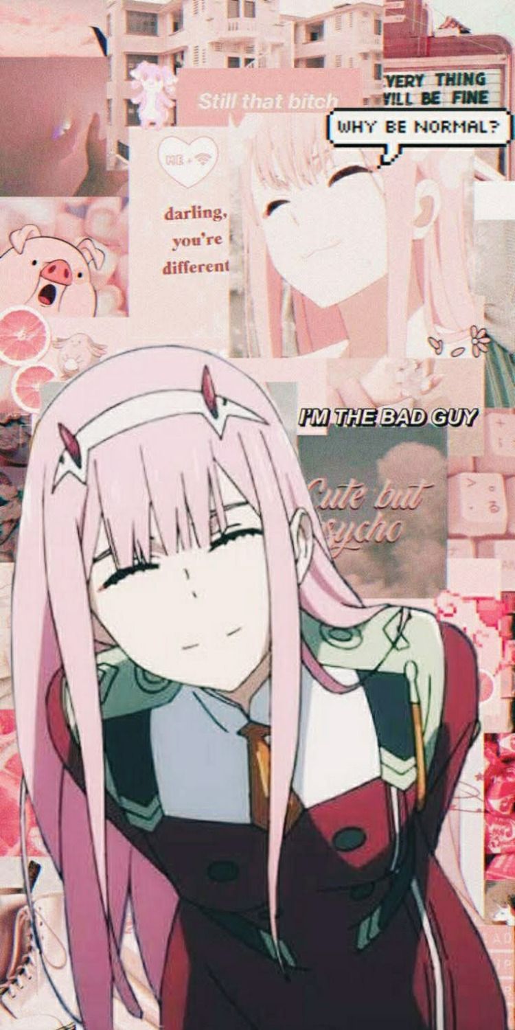 750x1500  Милый во Франксе | Blue anime, Zero two, Cute anime wallpaper