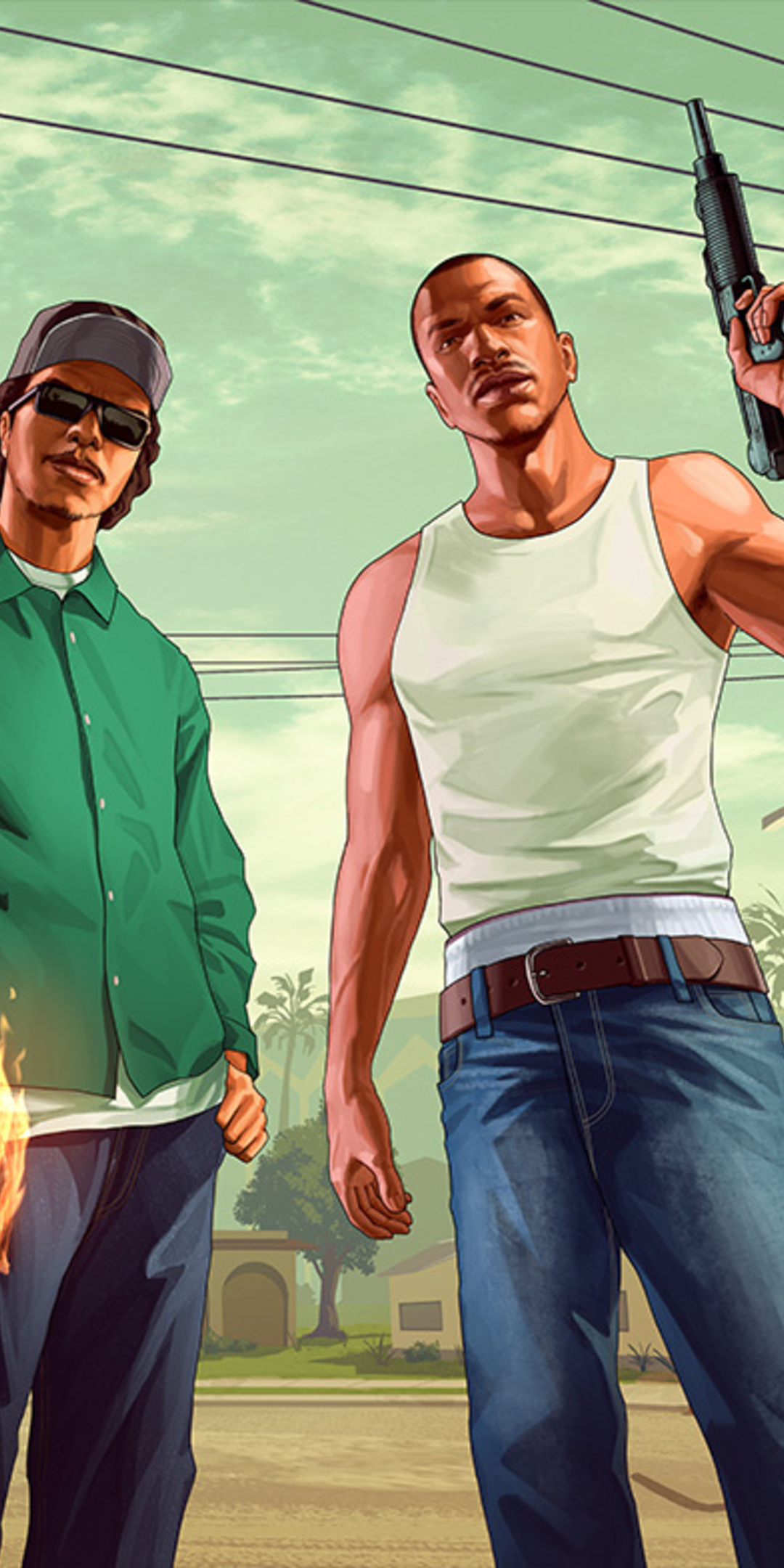 1080x2160  Grand Theft Auto San Andreas Fanart One Plus 5T,Honor 7x,Honor view 10,Lg Q6 HD 4k Обои, изображения, фоны, фото и картинки 1080x2160