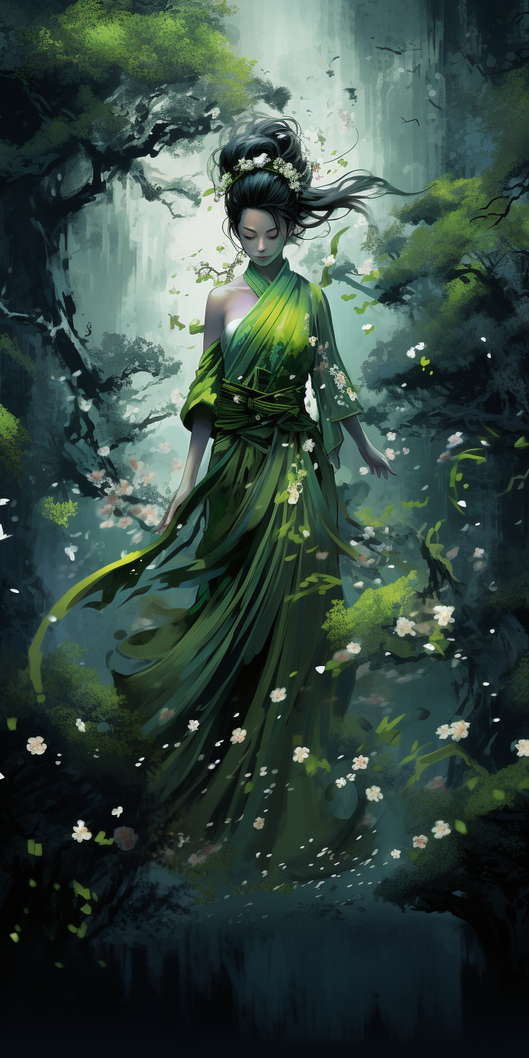 768x1536  Обои на телефон в стиле восточного фэнтези | Пикабу