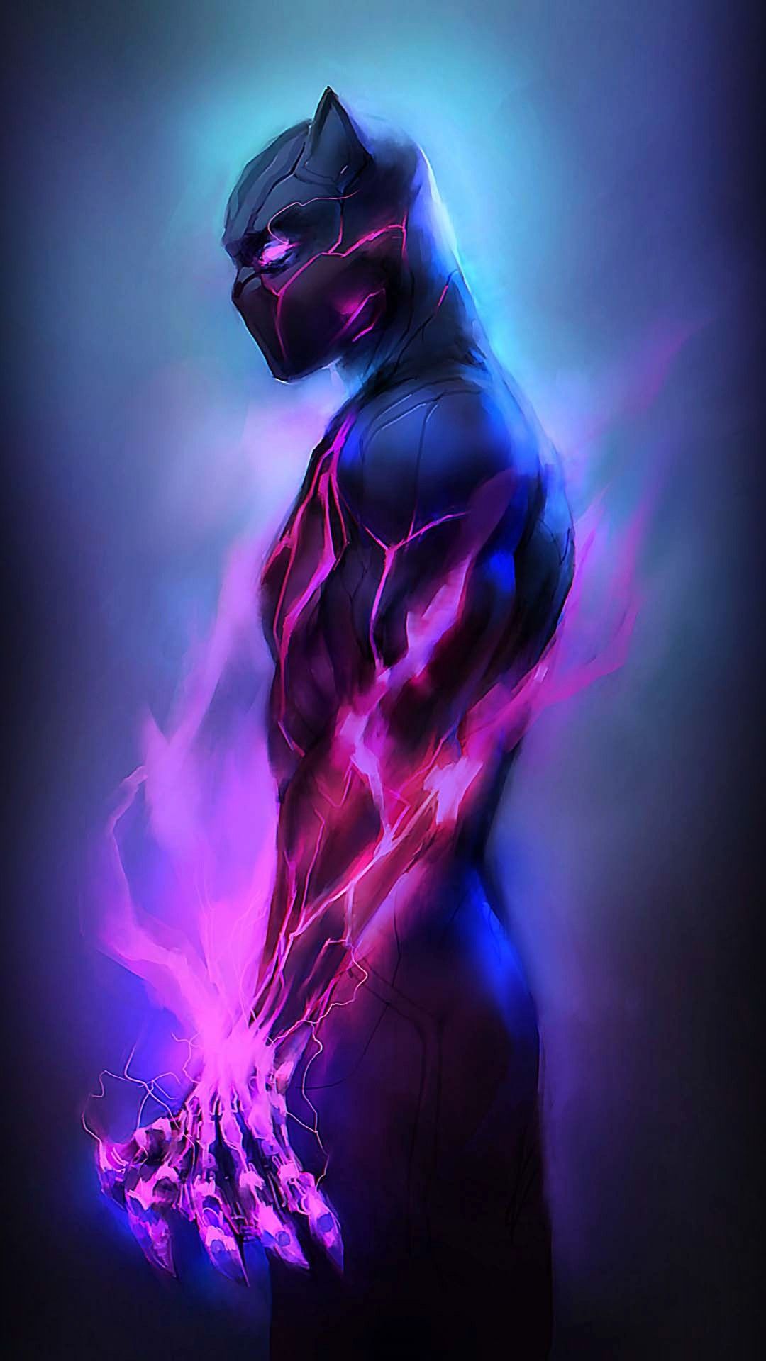 1080x1920  Обои для Телефона | Black panther art, Superhero wallpaper, Marvel art