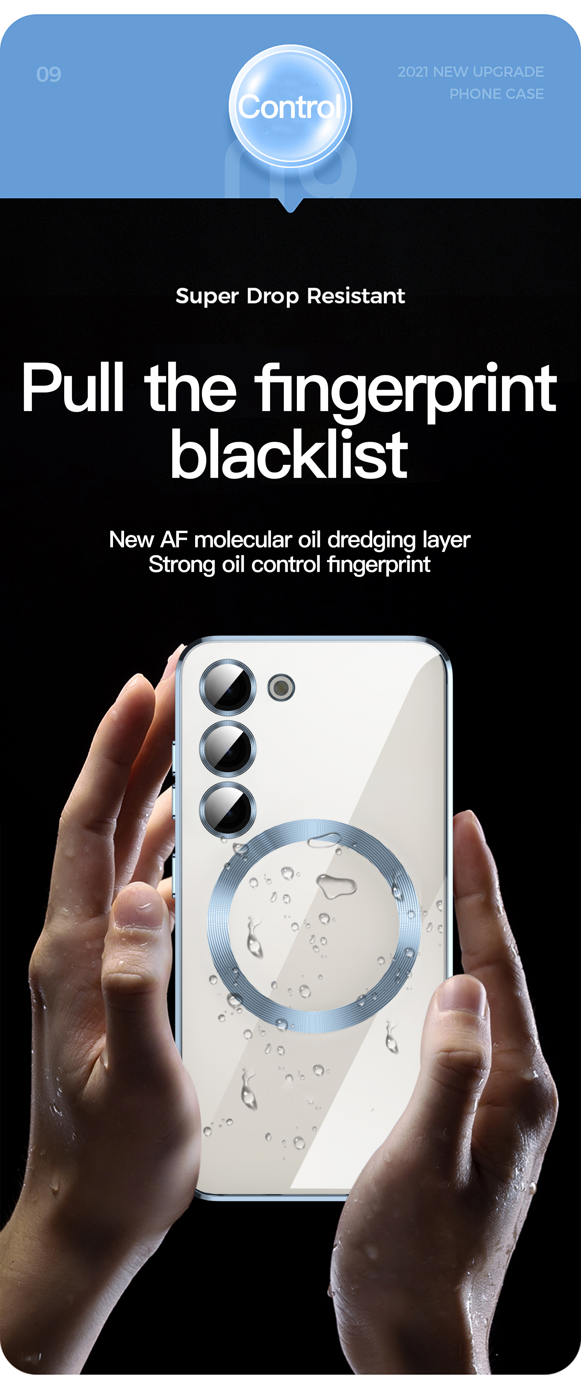 2000x4765  Magnetic Phone Case for Samsung Galaxy S23+ , Glass Lens Protector  Acrylic+TPU Shockproof Cover - Lavender Purple Wholesale | TVCMALL