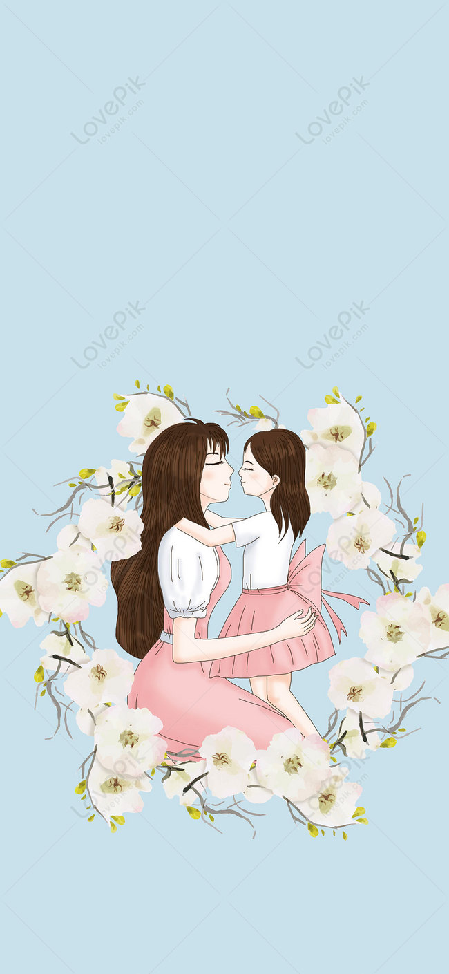 650x1409  Мама любовь семьи мобильный телефон обои изображение_Фото номер  400605900_JPG Формат изображения_ru.lovepik.com