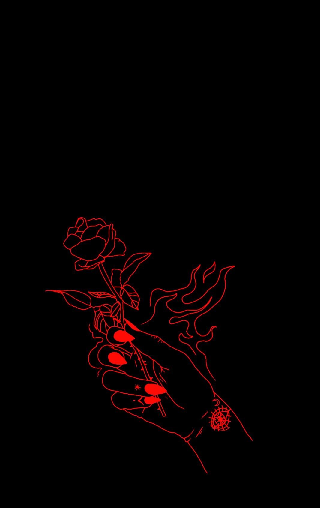 1067x1693  Красные обои на телефон (45 фото)