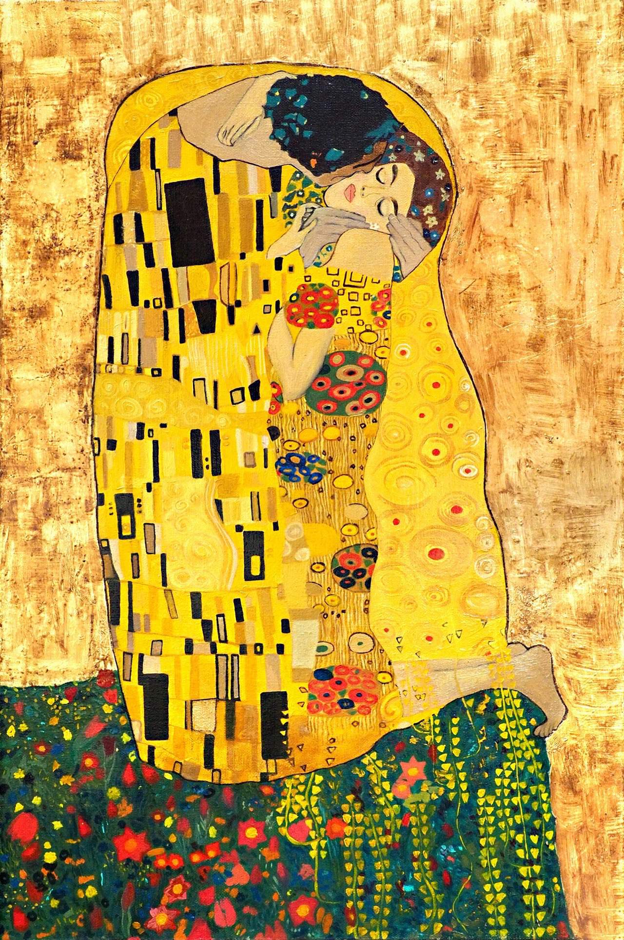 1280x1927  Густав Климт Поцелуй обои на телефон (24 фото)