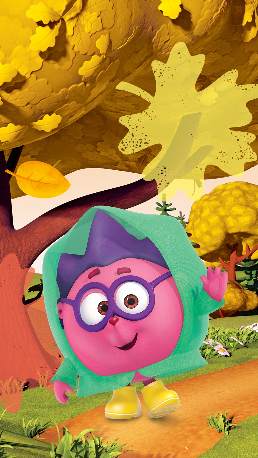 900x1600  Милый ежик свернулся калачиком в куче осенних листьев обои для телефона |  Премиум Фото