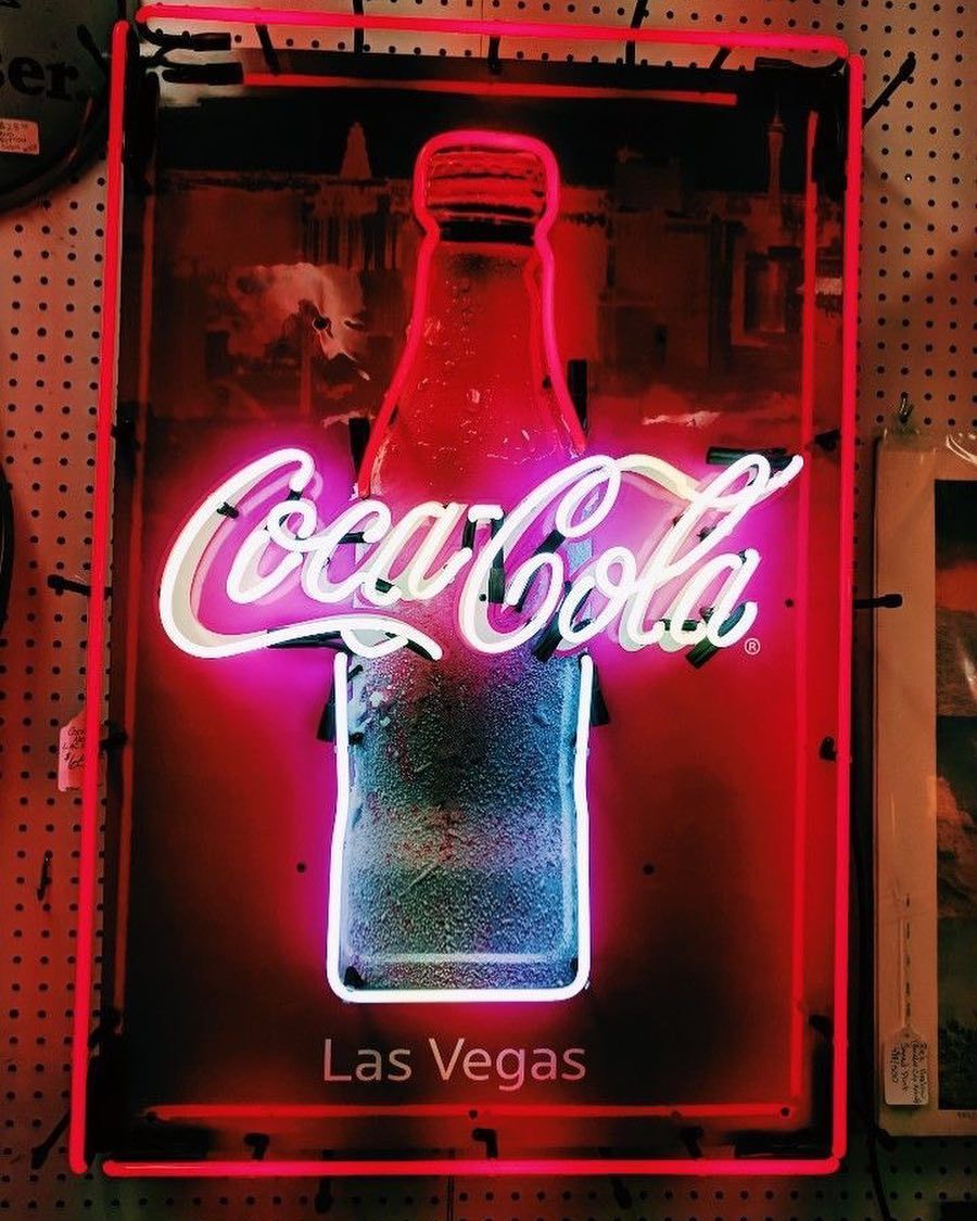 900x1125  Coca-Cola | Neon signs, Neon sign art, Neon lighting