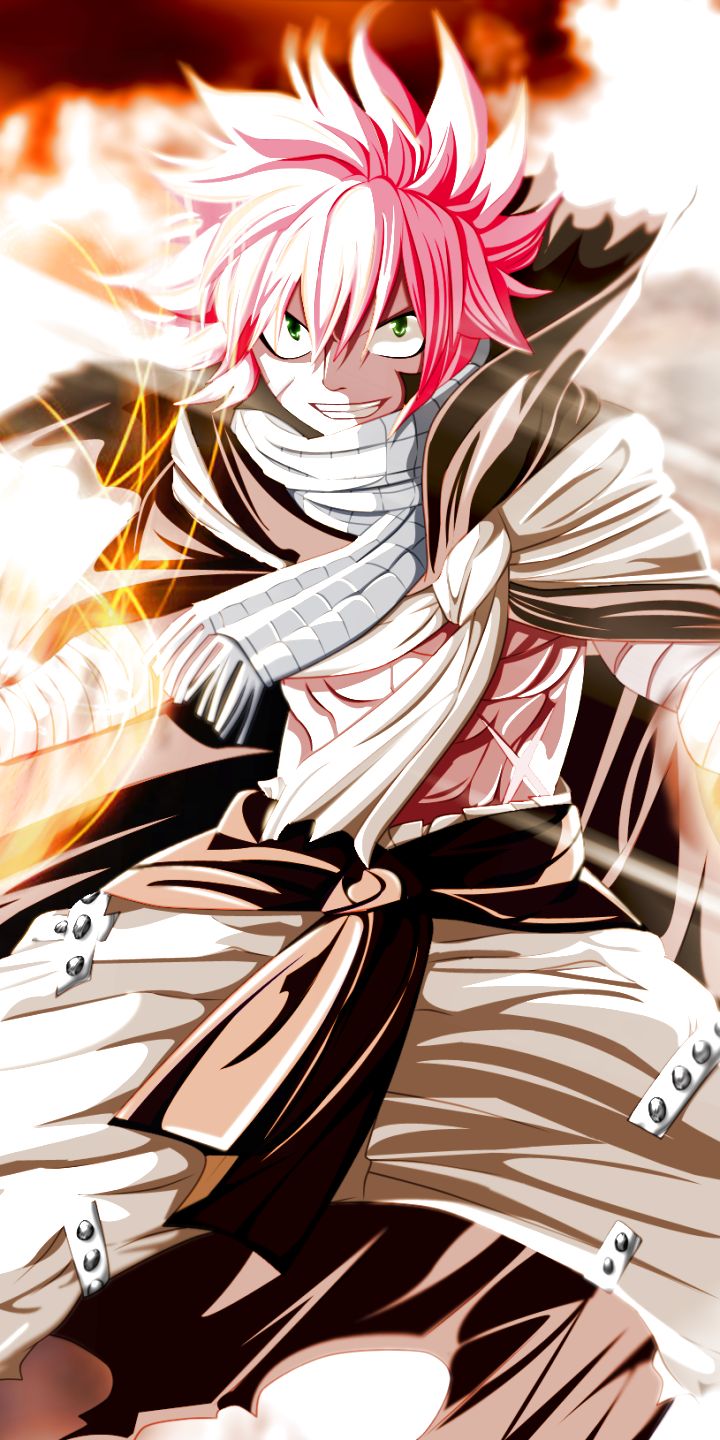 720x1440  Обои на телефон: Аниме, Огонь, Шарф, Сказка О Хвосте Феи, Нацу Драгнил,  1313383 скачать картинку бесплатно.