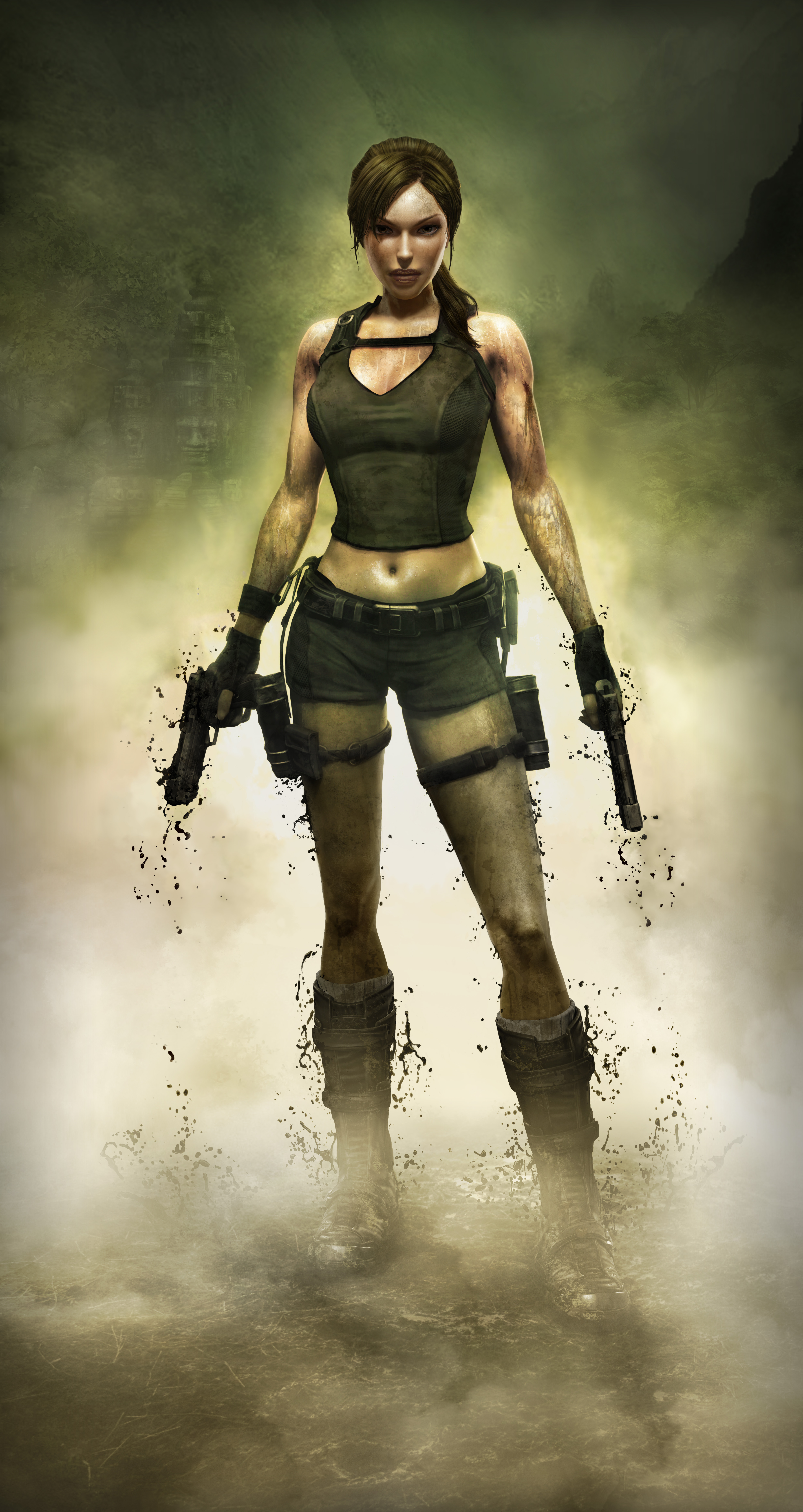 5182x9754  Обои для рабочего стола Tomb Raider Underworld Лара Крофт 5182x9754