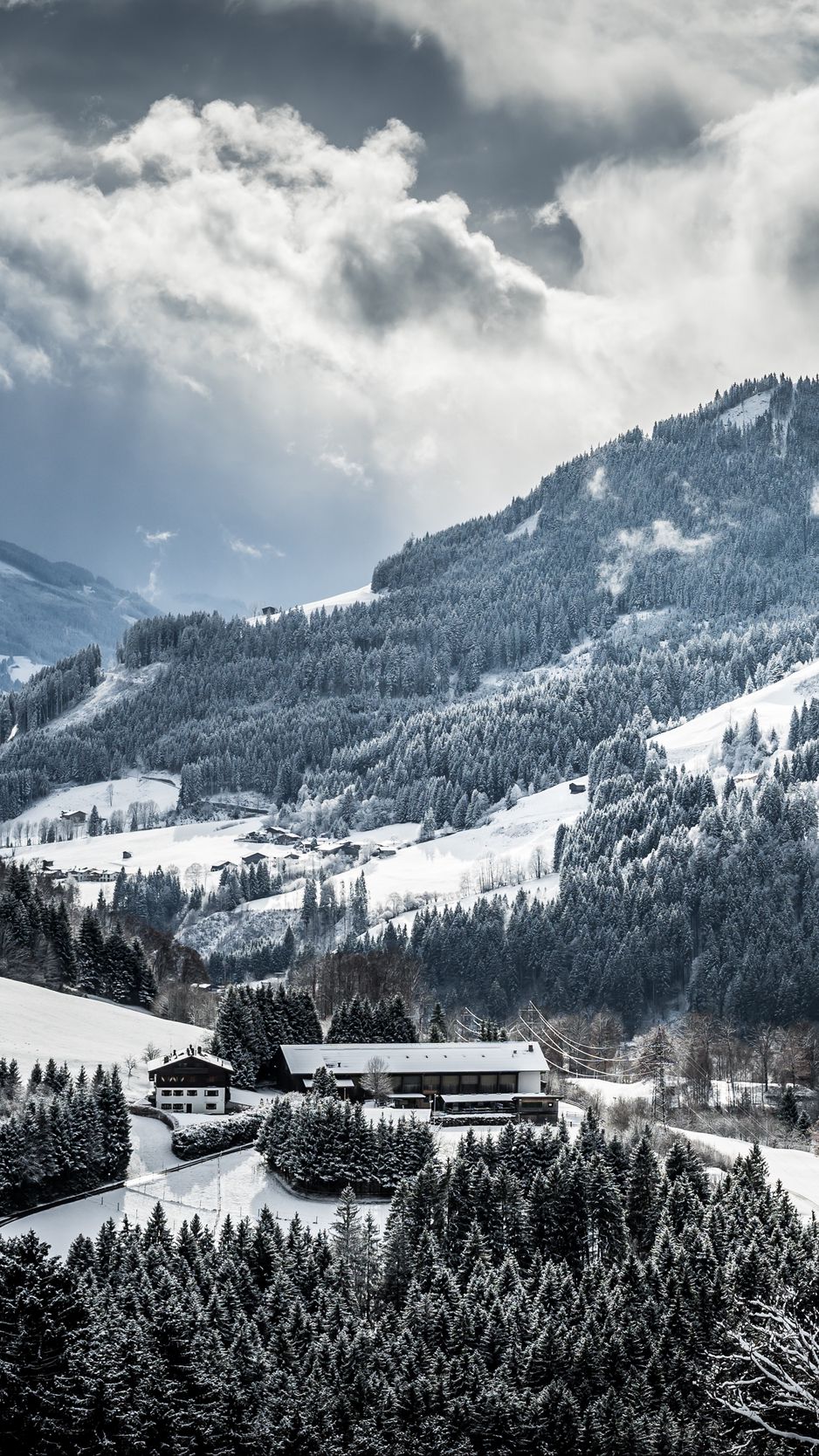 938x1668  Скачать 938x1668 горы, зима, снег обои, картинки iphone 8/7/6s/6 for  parallax