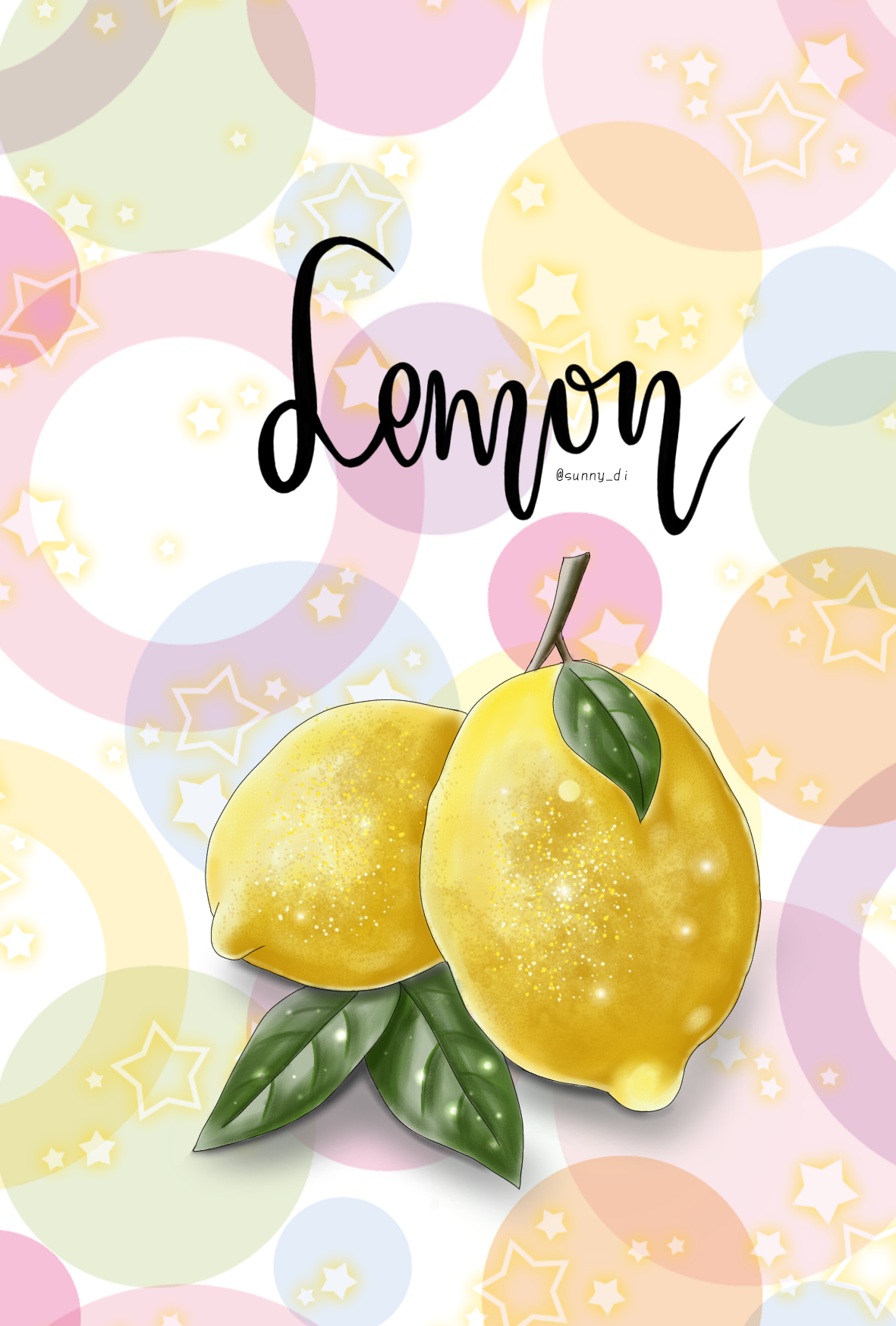 1181x1748  Иллюстрация Обои на телефон Лимон в стиле 2d, реализм, скетчи |