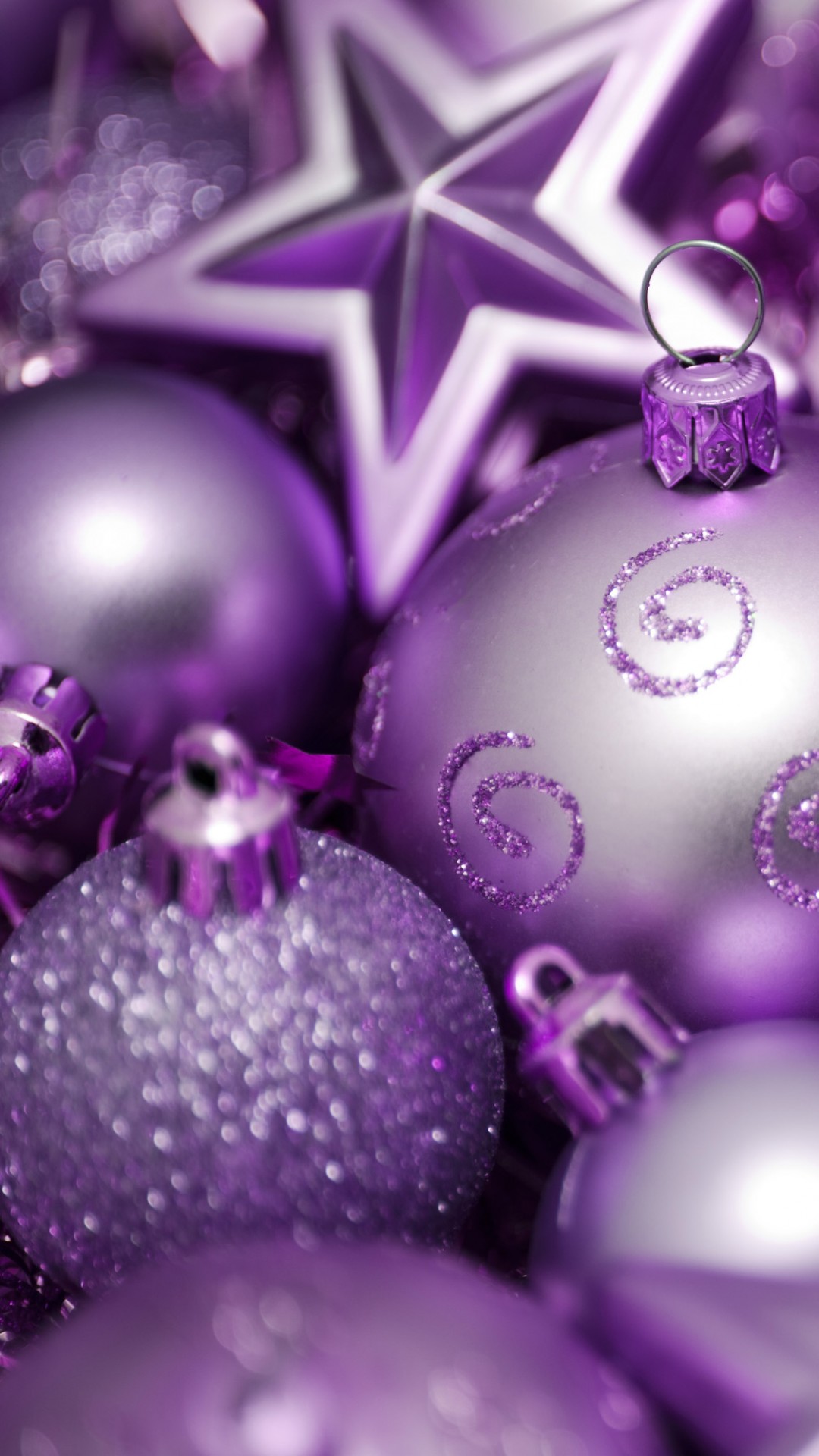 1080x1920  Purple Christmas Ornaments Wallpapers - Wallpaper Cave