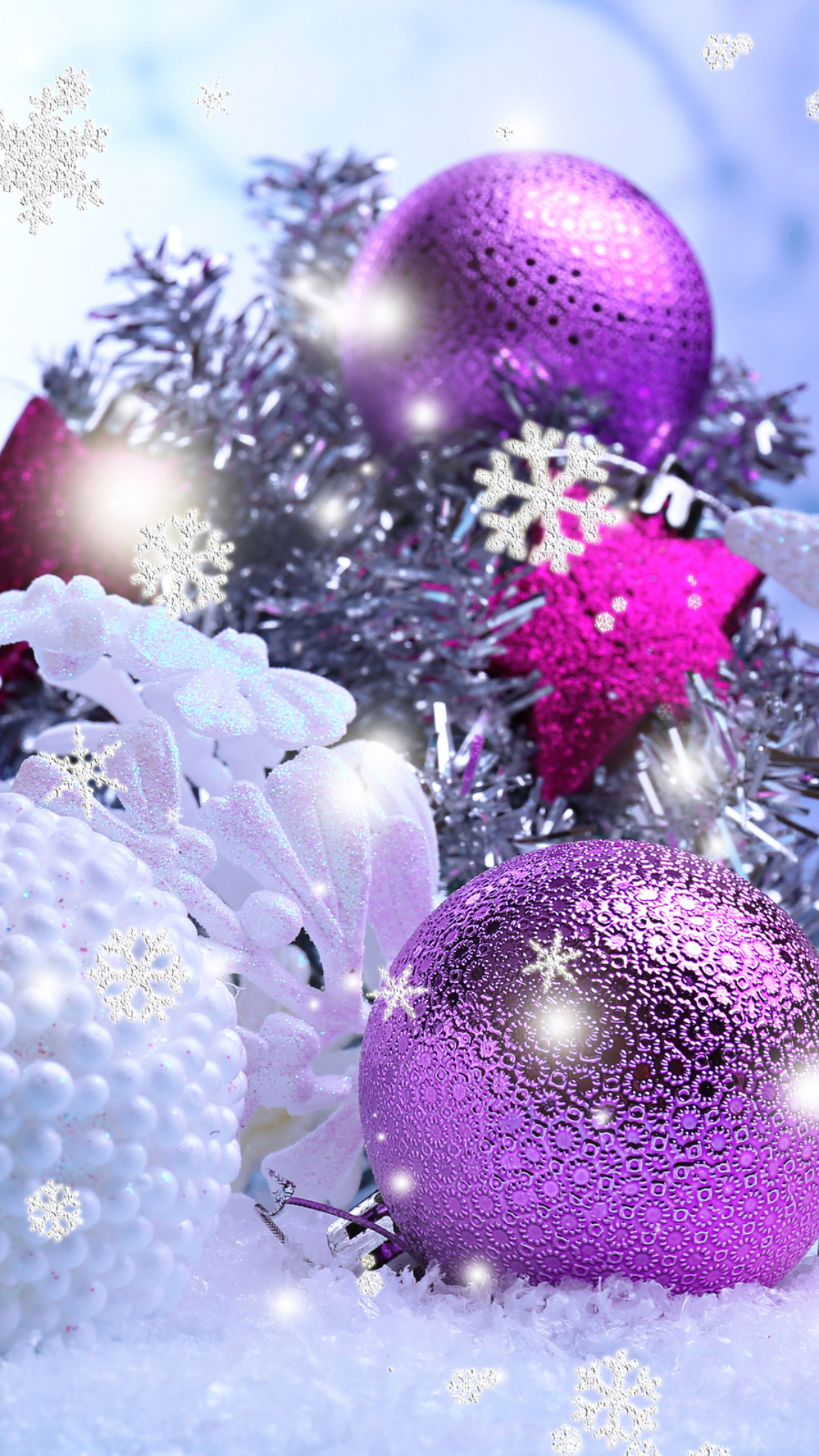 1080x1920  Обои новогодние игрушки, раздел Праздники, размер 2560x1600 Wide - скачать  бесплатно картинку на рабочий стол и телефон