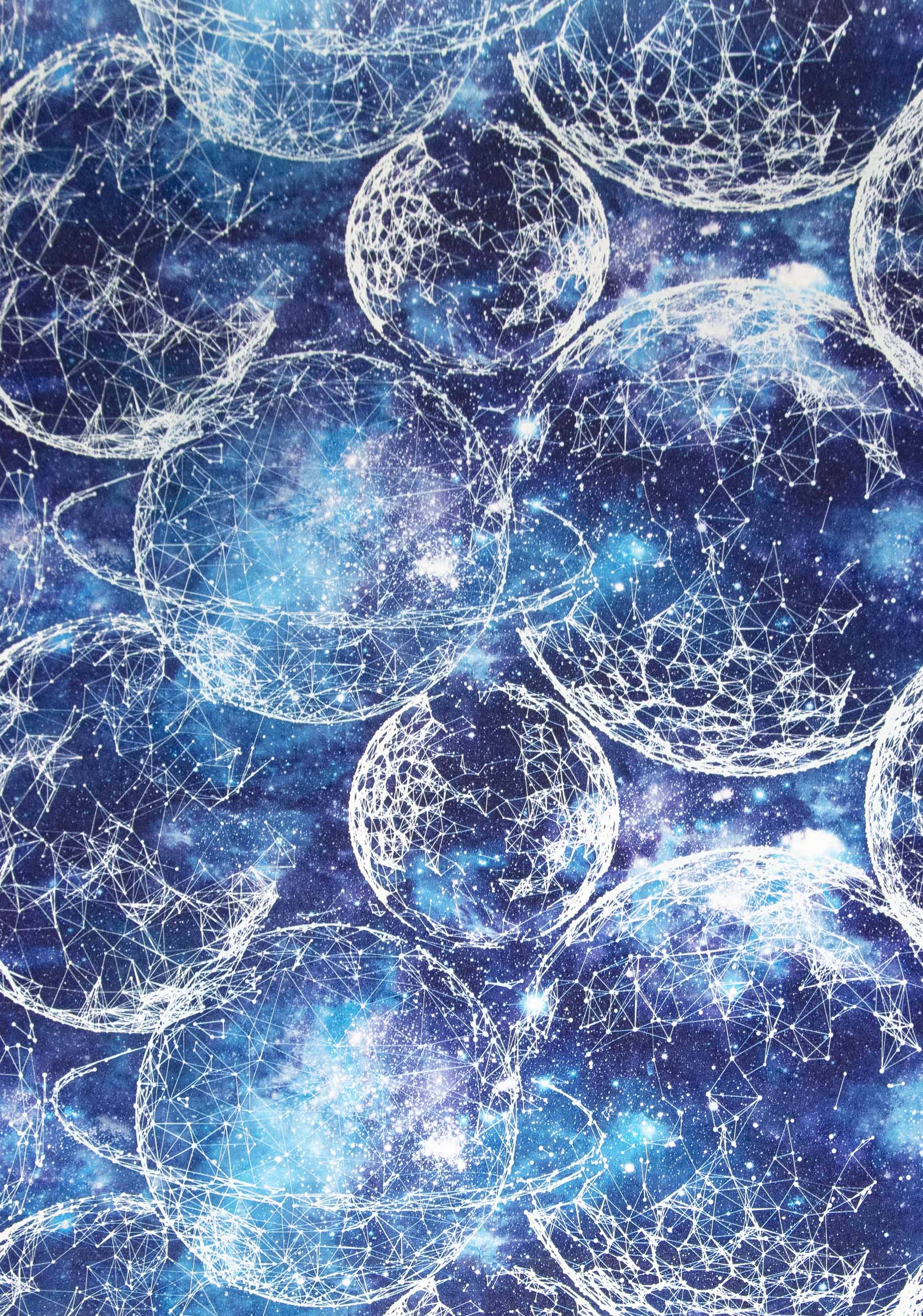 1940x2766  Галактика яркий синий декор 1,06м Аспект обои 1/6 - купить в  Петропавловске-Камчатском