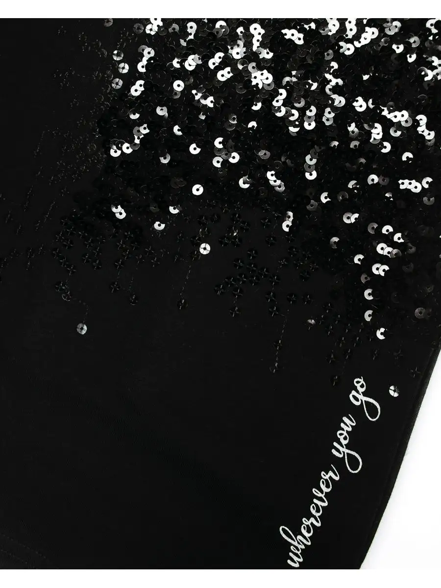 900x1200  Let`s Go Футболка с пайетками нарядная