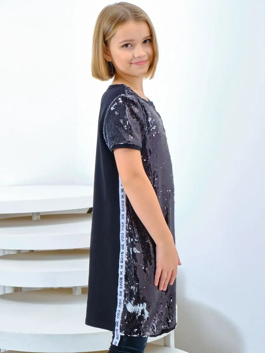 900x1200  Nota Bene Платье нарядное с пайетками