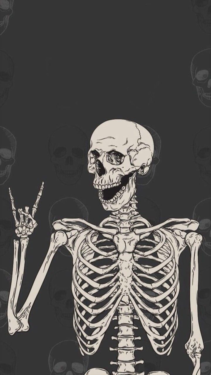 720x1280  Крутые обои на телефон скелет - 67 фото