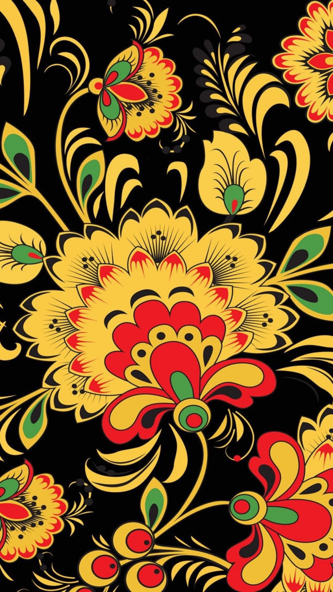 1080x1920  Хохлома текстура - 54 фото