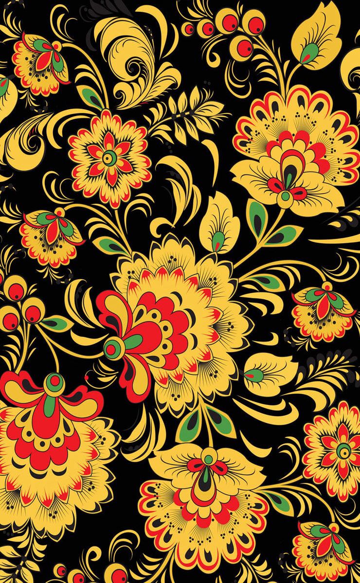 740x1196  Хохлома обои на телефон (26 фото)