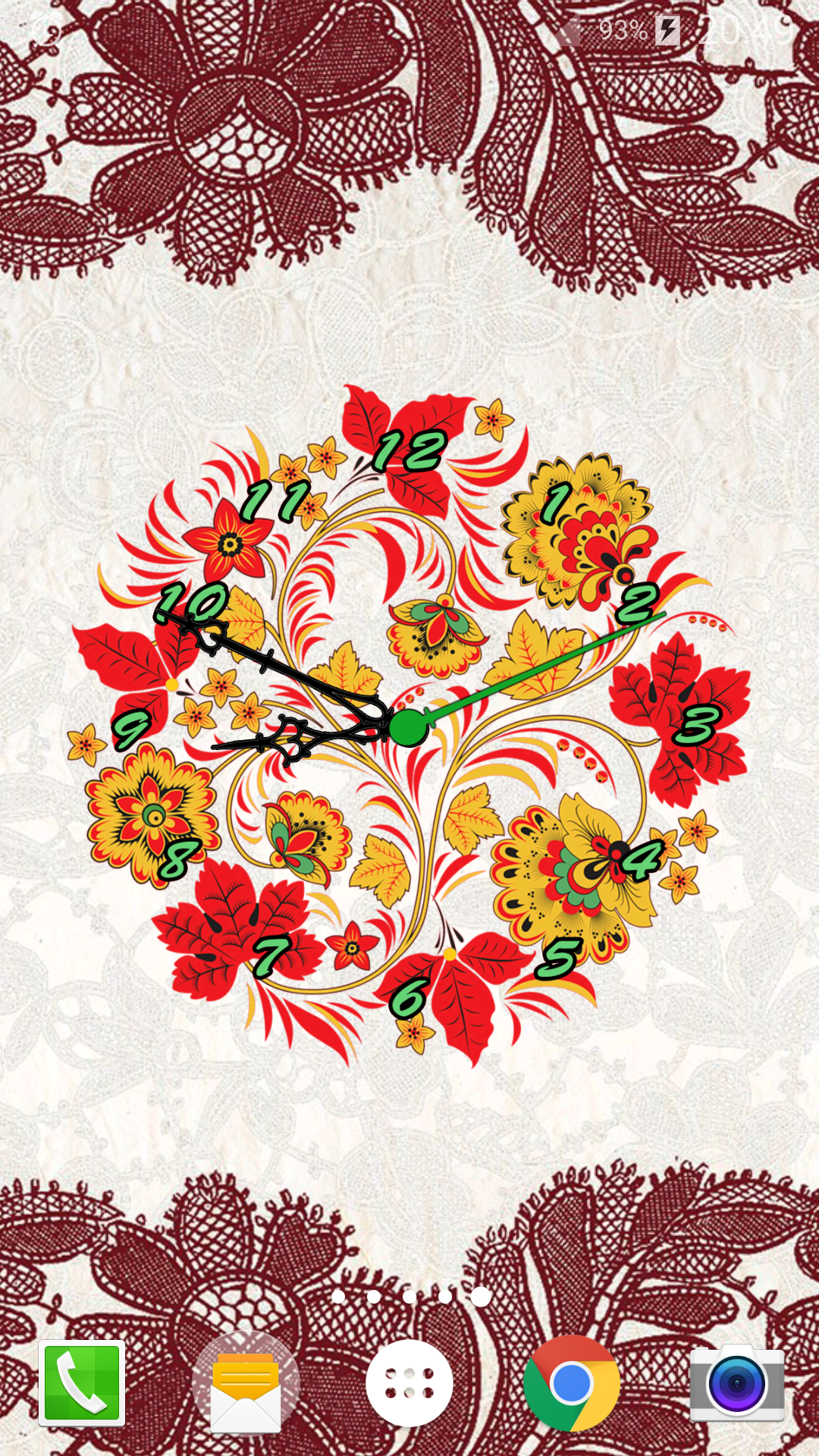 1080x1920  Часы Орнаменты Живые Обои - MaxLab - андроид программы, живые обои!