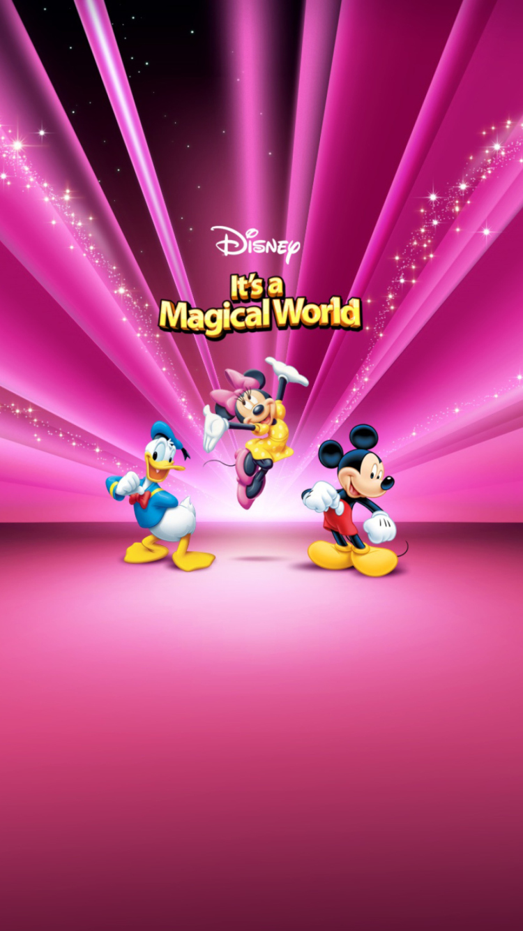 750x1334  Картинка Disney Characters Pink Wallpaper на телефон iPhone 7