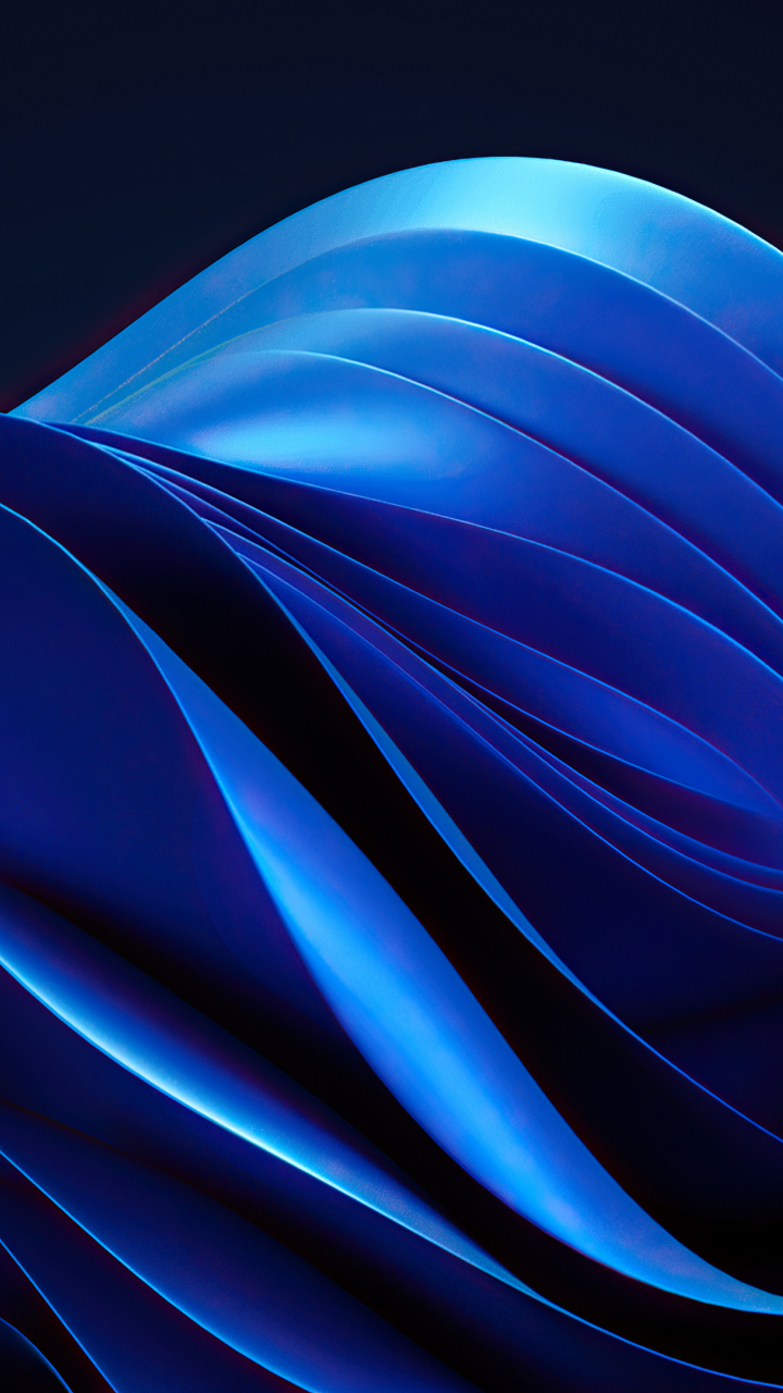720x1280  Скачать 720x1280 windows 11 сток, синий объектный дизайн, абстракция, samsung galaxy mini s3, s5, neo, альфа, sony xperia Compact z1, z2, z3, asus zenfone, 720x1280 обои, картинки 720x1280