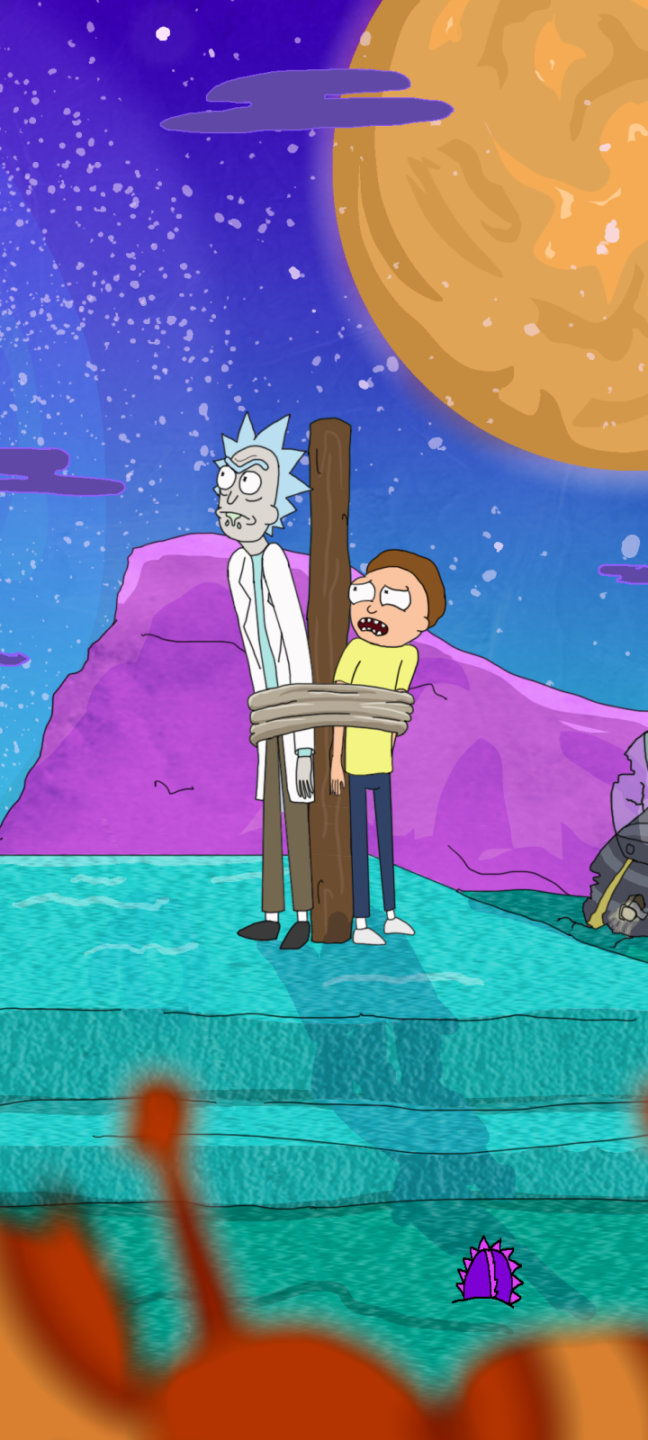 720x1600  HD Рик и Морти Обои APK для Android