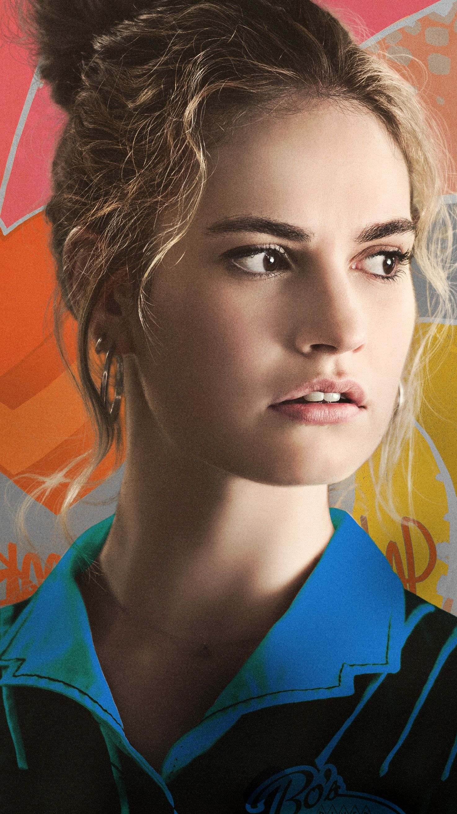 1474x2623  1080x2160 Лили Джеймс Монохромный One Plus 5