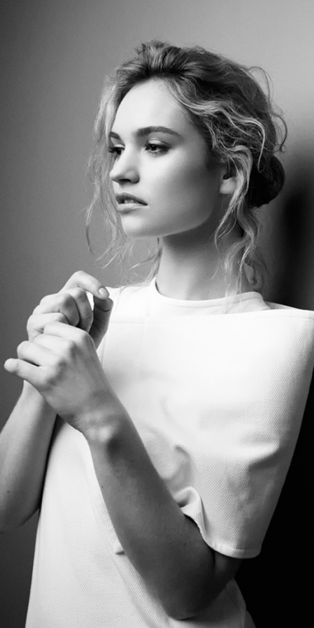 1080x2160  Lily James Elle UK 2020 4K Ultra HD Mobile Wallpaper