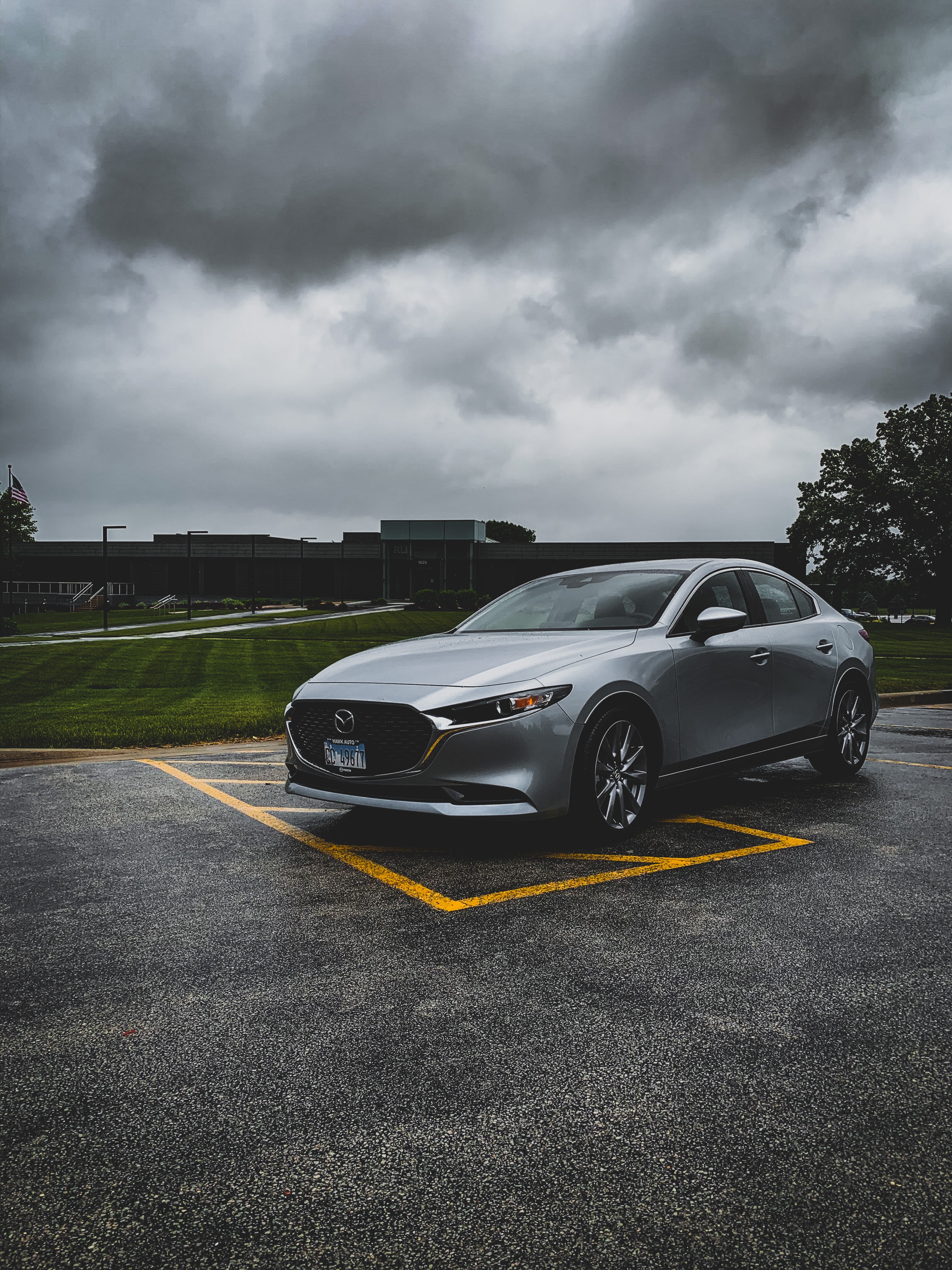 3024x4032  Mobile wallpaper: Mazda, Mazda 3, Road, Back View, Car, Rear View, Cars,  59918 download the picture for free.