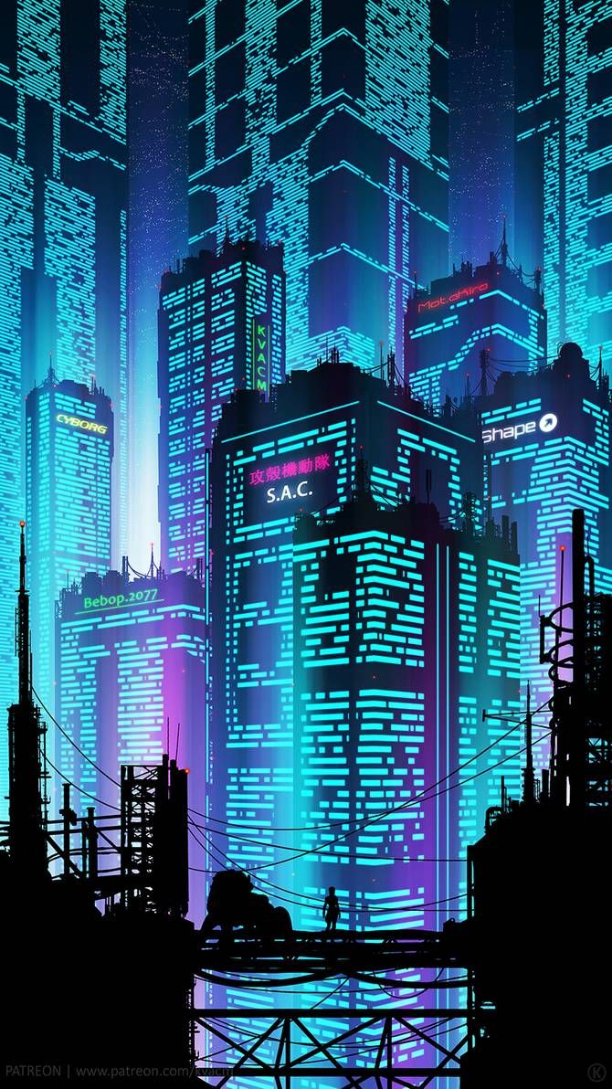 670x1192  New Port City Phone by kvacm | Cyberpunk aesthetic, Cyberpunk city,  Cyberpunk art