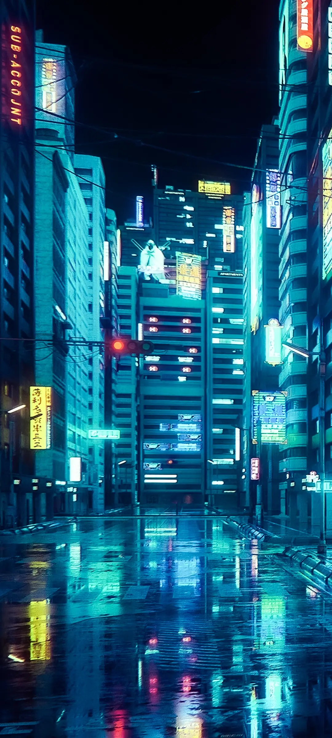 1080x2400  Подборка обоев для iPhone в стиле киберпанк