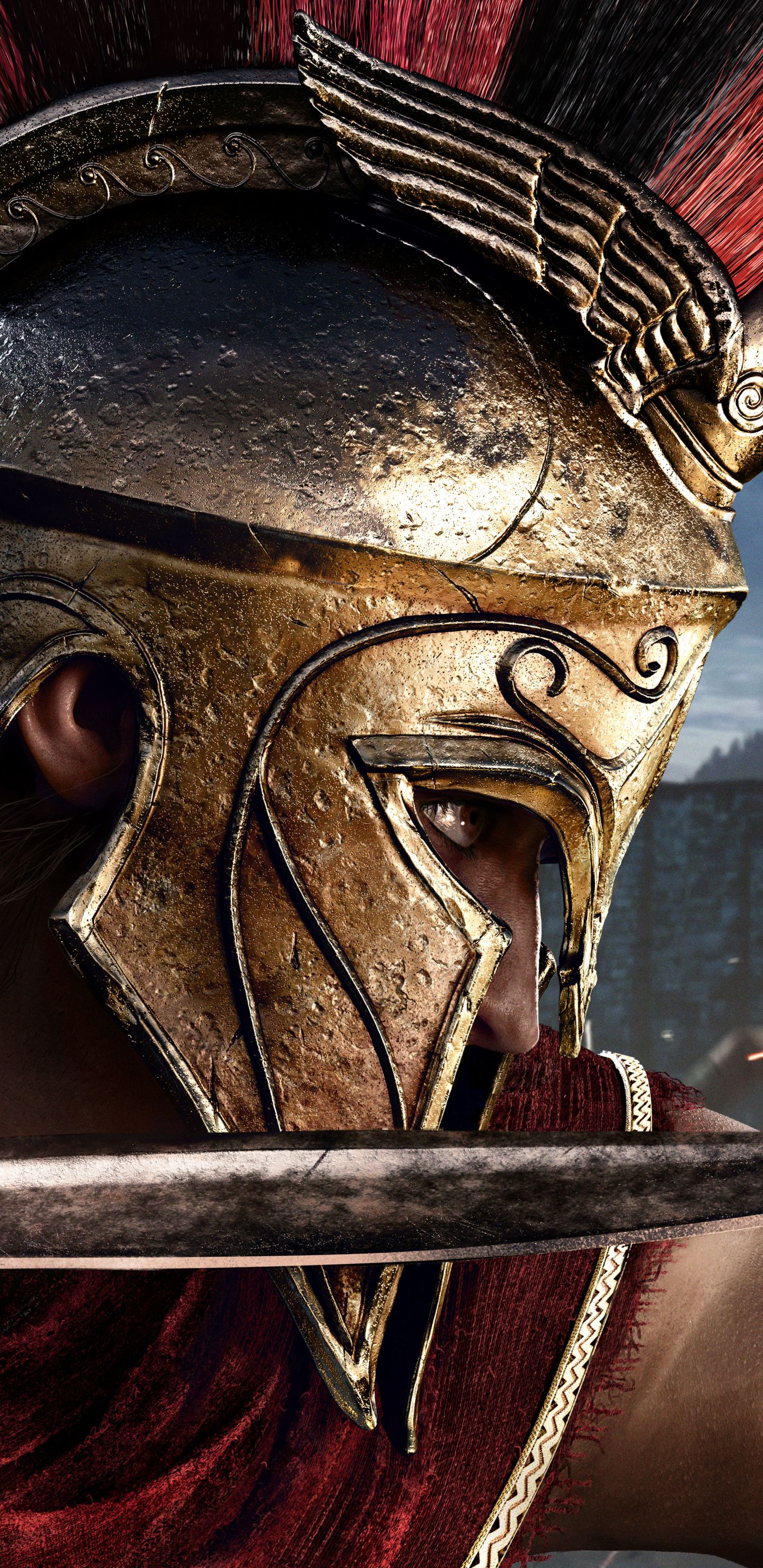 1440x2960  Скачать 1350x2400 самурай, воин, катана, дождь, арт, темный обои, картинки  iphone 8+/7+/6s+/6+ for parallax