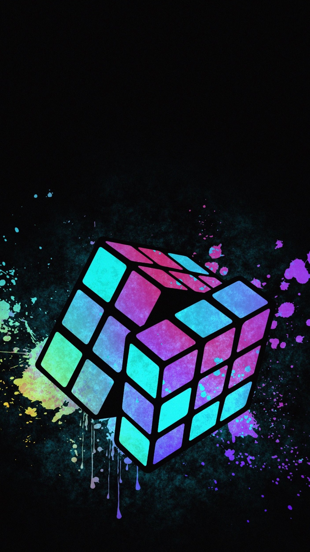 1080x1920  Скачать обои \"Кубик Рубика\" на телефон в высоком качестве, вертикальные  картинки \"Кубик Рубика\" бесплатно