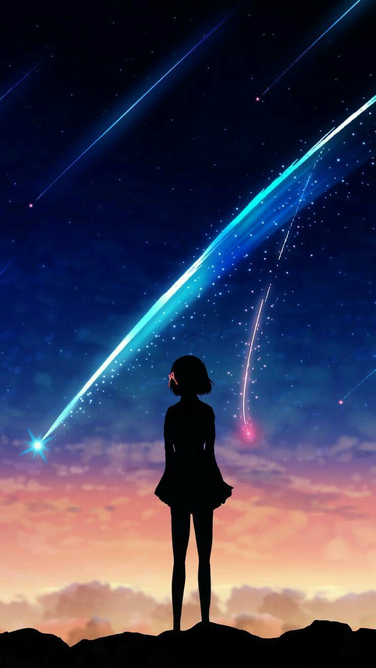 736x1308  Pin de Zack Animes em Your name | Papel de parede anime, Fundo hd wallpaper,  Anime estético
