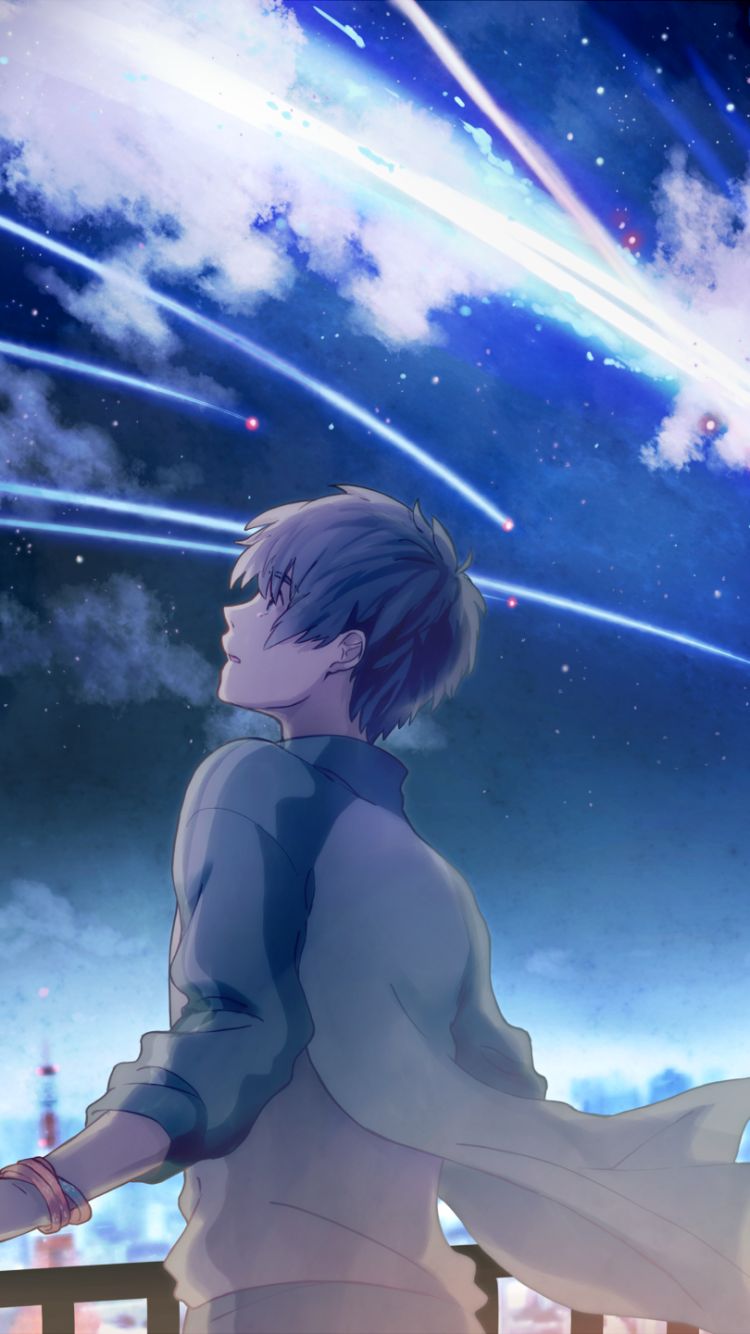 750x1334  Обои на телефон: Аниме, Твоё Имя, Кими Но На Ва, Таки Тачибана, 1259037  скачать картинку бесплатно.