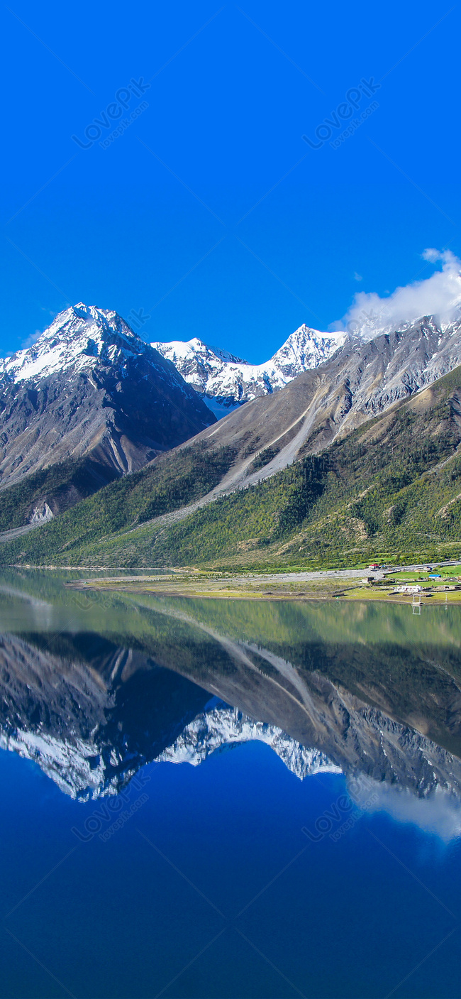 650x1407  Снежное озеро мобильный телефон обои изображение_Фото номер 400274022_JPG  Формат изображения_ru.lovepik.com