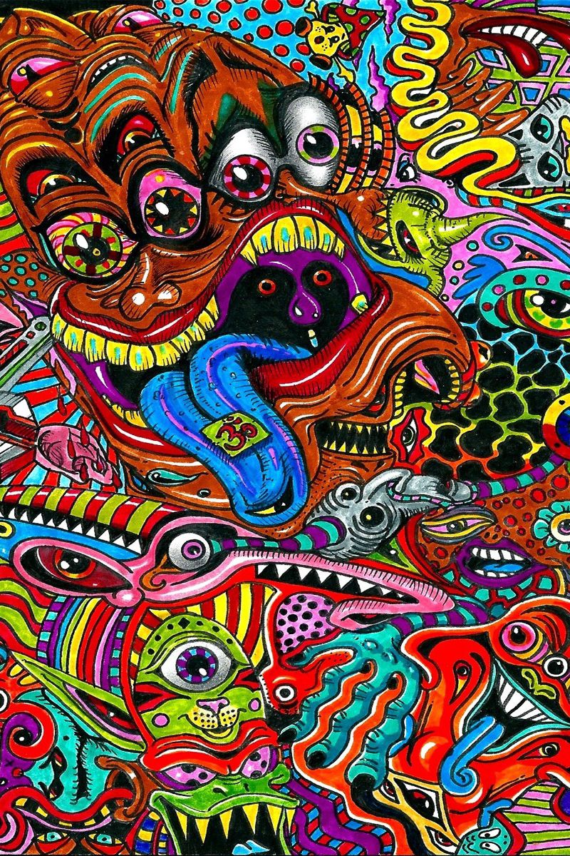 800x1200  Скачать 800x1200 рисунок, сюрреализм, красочный, психоделика обои, картинки  iphone 4s/4 for parallax