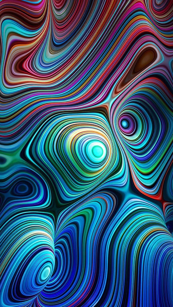 736x1308  MuchaTseBle | Abstract, Optical illusion wallpaper, Fluid painting