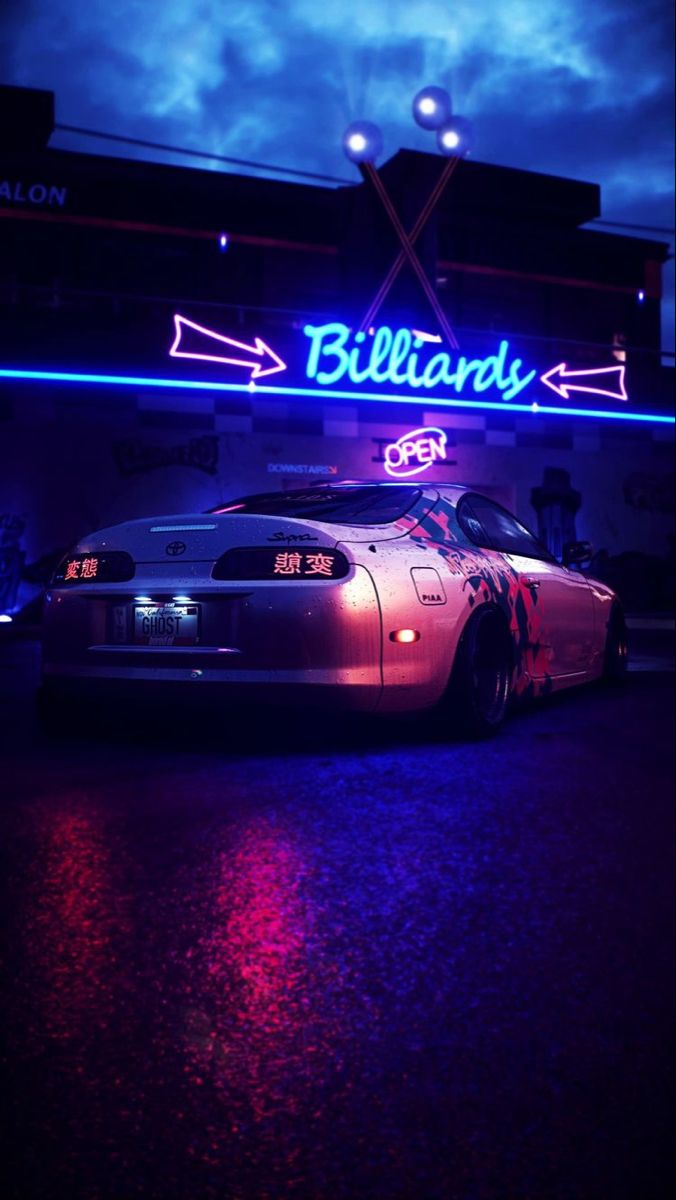 676x1200  Neon Supra | Best jdm cars, Neon car, Toyota supra mk4