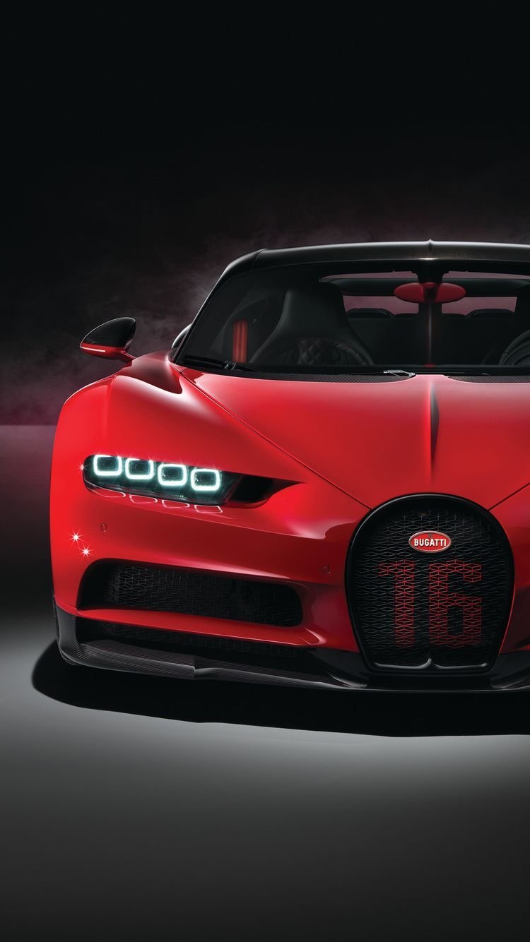 750x1334  Bugatti Chiron Art Wallpapers — HD-обои суперкаров на iPhone