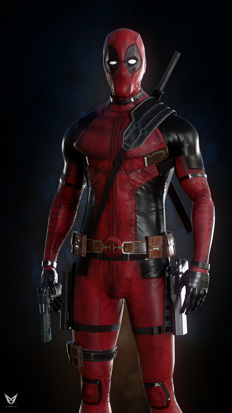 750x1334  Обои Дэдпул HD Art iPhone 6, iPhone 6S, iPhone 7 HD 4k 750x1334, изображения, фоны, фото и картинки