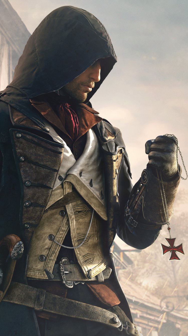 750x1334  Обои Assassin's Creed Unity на телефон 1080x1920