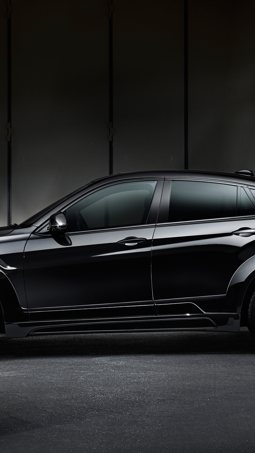 1080x1920  Wallpaper BMW F86 Hamann X6 M Black Side Cars 1080x1920