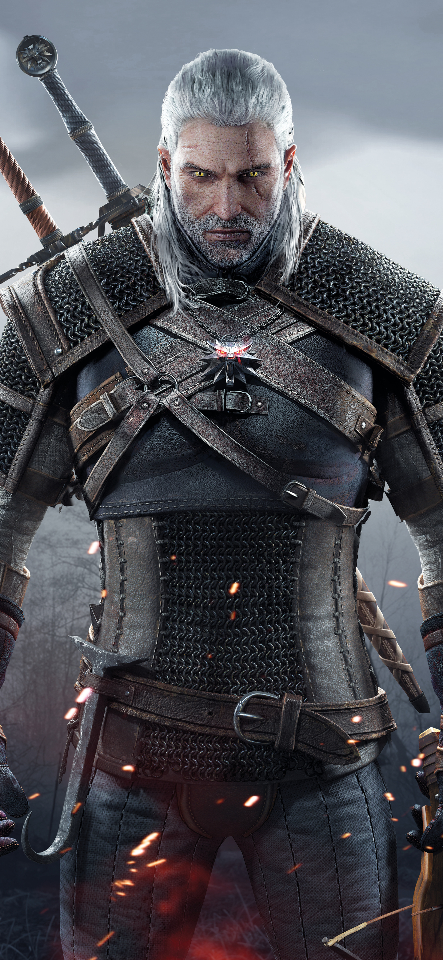 1440x3120  Обои на телефон: Ведьмак, Видеоигры, Геральт Из Ривии, Ведьмак 3: Дикая  Охота, 1129294 скачать картинку бесплатно.