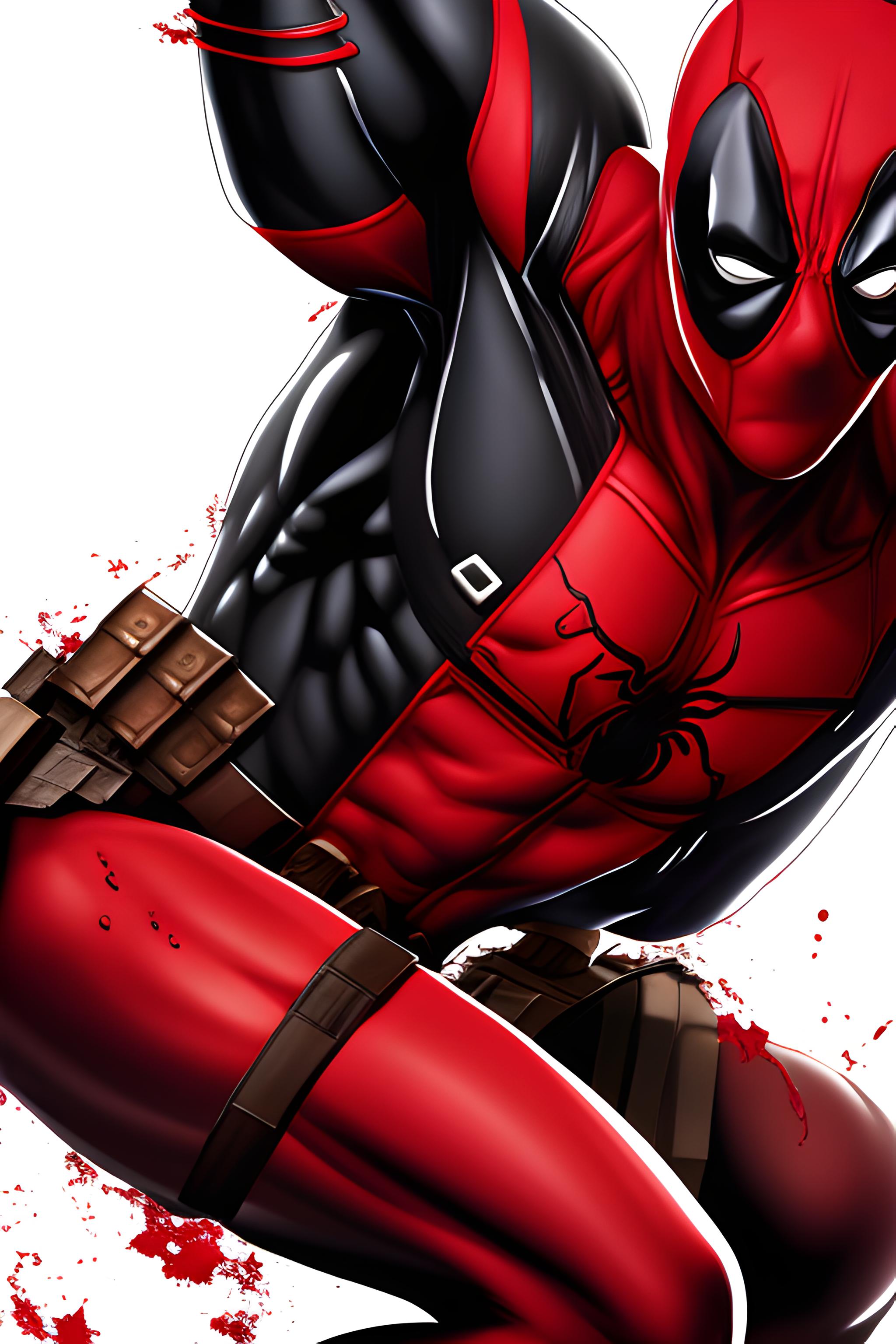 2048x3072  deadpool venom carnage spider-man | Wallpapers.ai