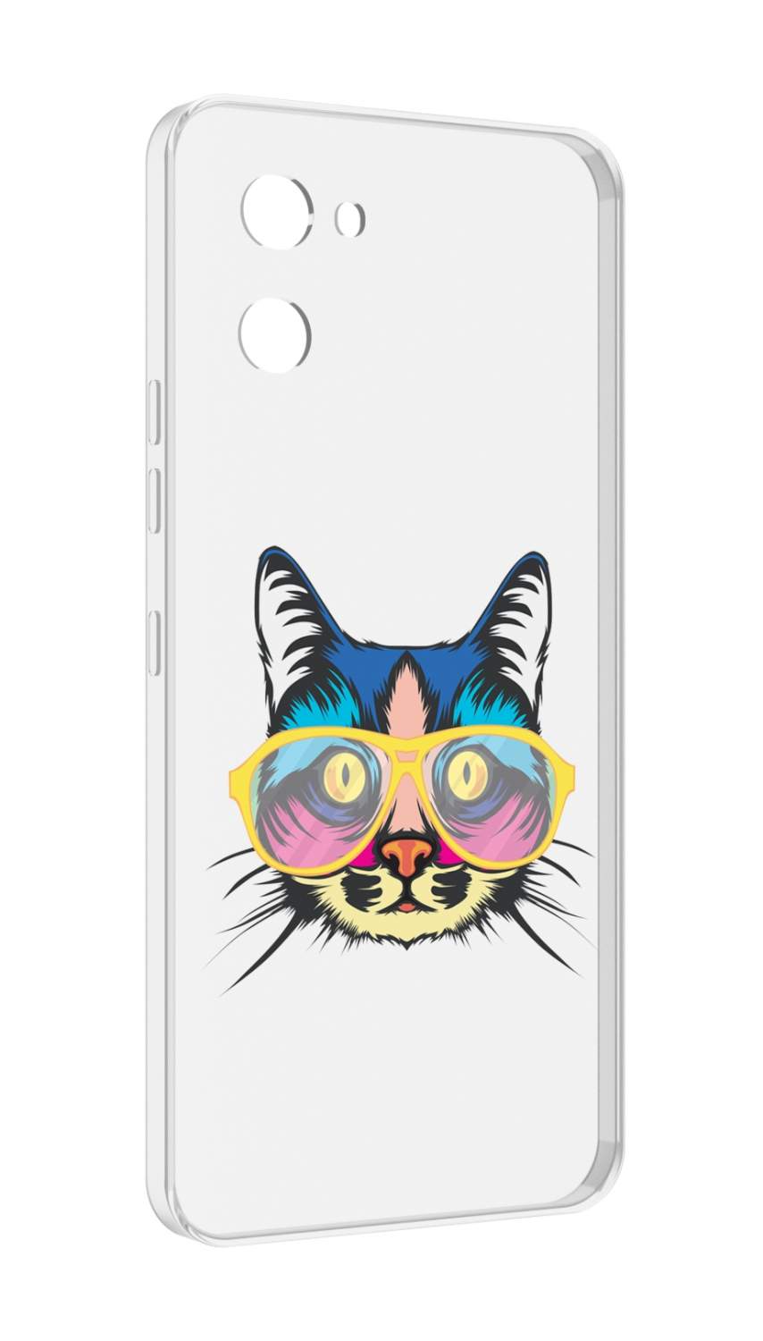 854x1500  Чехол MyPads кот-в-очках-с-желтой-оправой для UMIDIGI G1 - купить в Москве,  цены на Мегамаркет