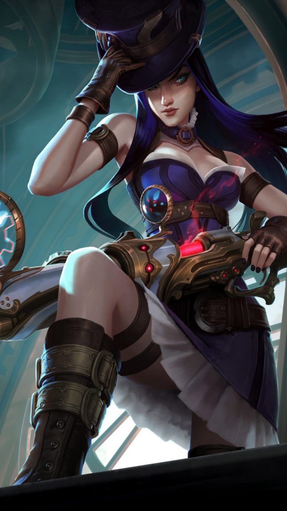 950x1689  Caitlyn League of Legends 4K Ultra HD Mobile Wallpaper | League of legends, League  of legends characters, Lol league of legends