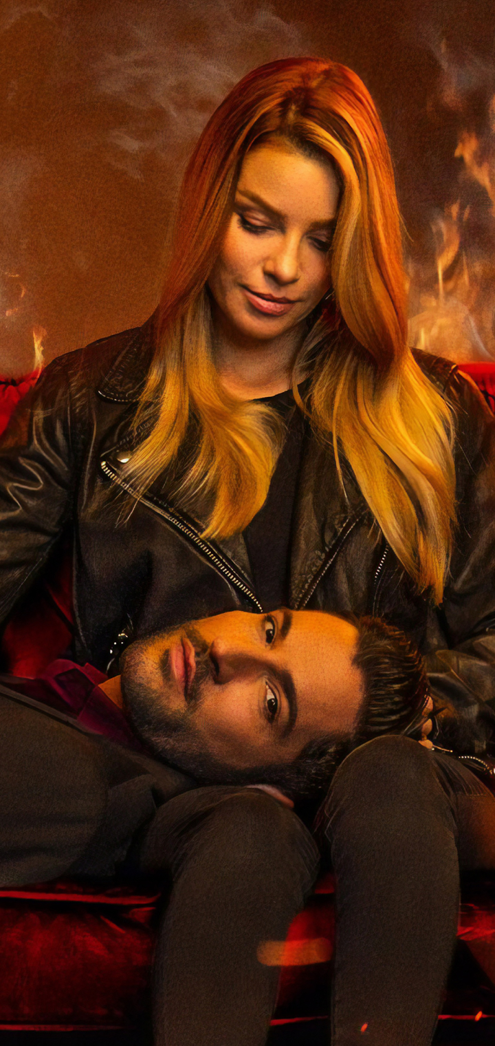 720x1520  Обои на телефон: Телешоу, Люцифер, Люцифер Морнингстар, Том Эллис, Лорен  Джерман, Люцифер (Телешоу), Хлоя Декер, 1361946 скачать картинку бесплатно.