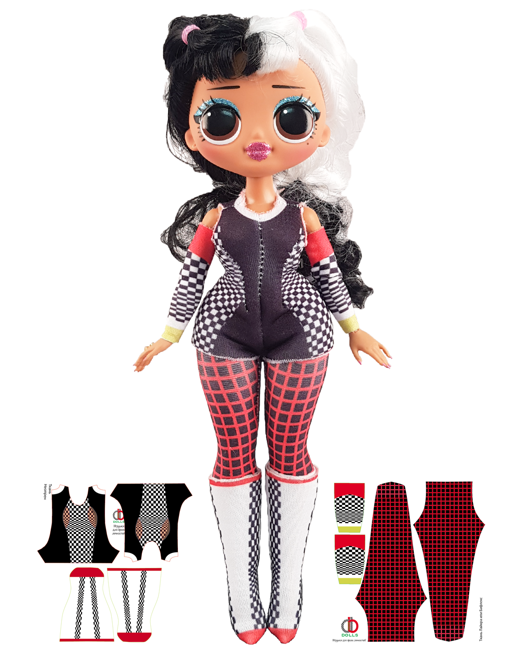 1080x1350  Наклейки \"Кукла Лол\"/декор, интерьер, зеркало, стена, мебель/для детей,  виниловая, серия 2 Пример 15678662 купить в интернет-магазине Wildberries